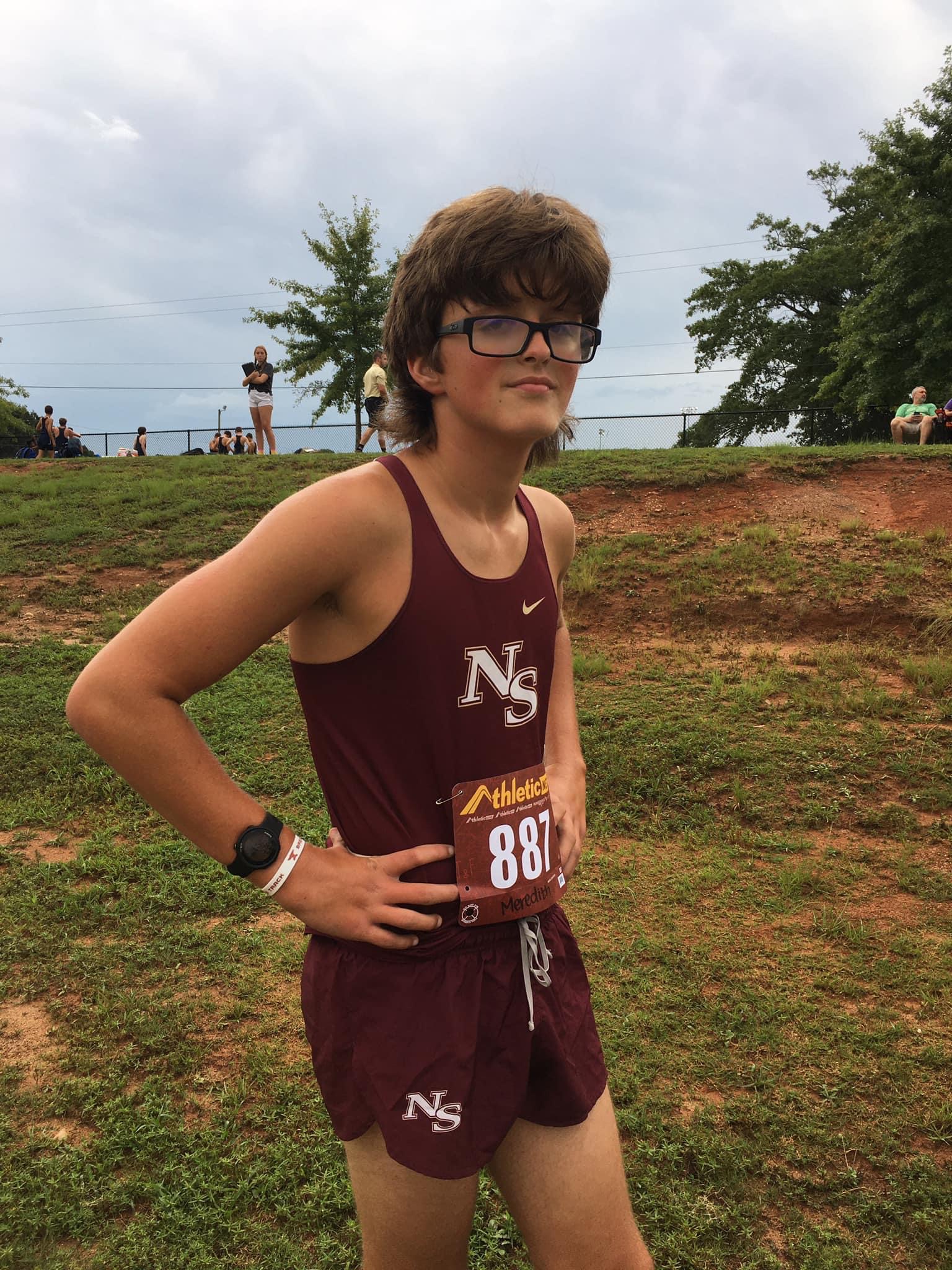 Ben in his track uniform