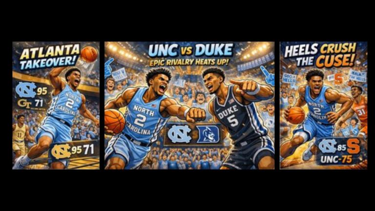 Tar Heels Saturday Monday Turnaround winning Big