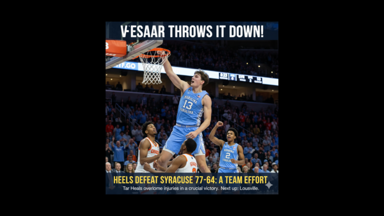 Henri Veesaar We Missed You: Heels Smoke Syracuse and Continue To Get Healthy!!